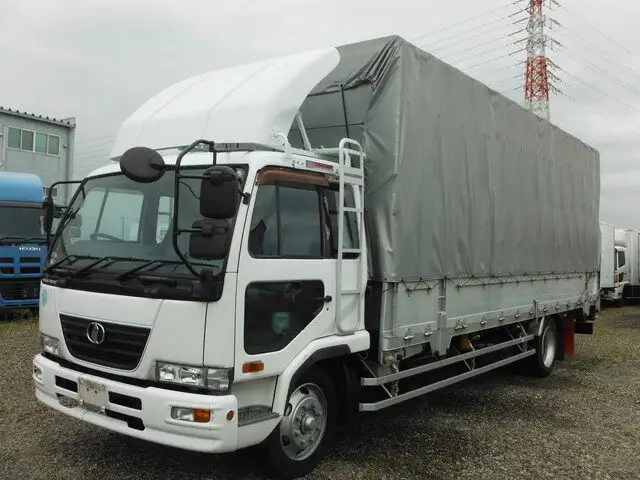 日産UD コンドル 中型/増トン 平ボディ 幌 パワーゲート の中古トラック【車両No.113886】