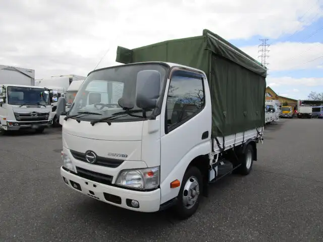 日野 デュトロ 小型 平ボディ 幌 TKG-XZC605M の中古トラック【車両No.118053】