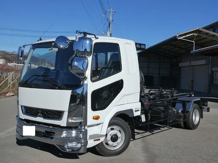 三菱 ファイター 中型/増トン アームロール ツインホイスト ベッド の中古トラック【車両No.118546】