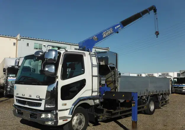 三菱 ファイター 中型/増トン クレーン付 床鉄板 アルミブロック の中古トラック【車両No.118280】