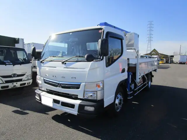 三菱 キャンター 小型 クレーン付 アルミブロック 4段 の中古トラック【車両No.118610】
