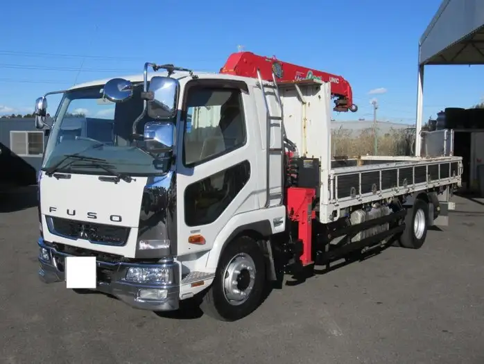 三菱 ファイター 中型/増トン クレーン付 床鉄板 4段 の中古トラック【車両No.118529】