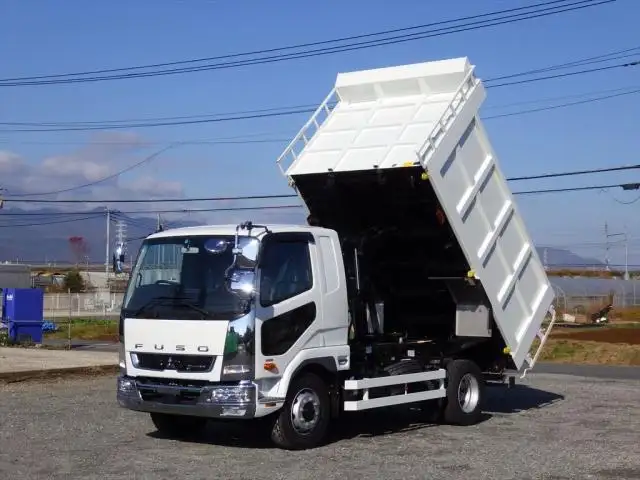 三菱 ファイター 中型/増トン ダンプ 土砂禁 ベッド の中古トラック【車両No.119214】
