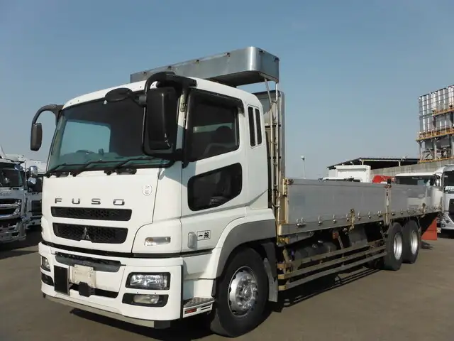 三菱 スーパーグレート 大型 平ボディ 床鉄板 アルミブロック の中古トラック【車両No.119205】