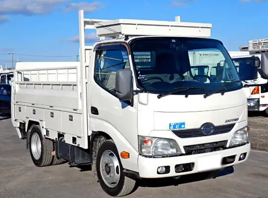 日野 デュトロ 小型 平ボディ パワーゲート 床鉄板 の中古トラック【車両No.119312】