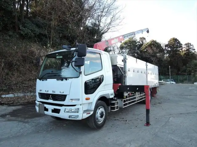 三菱 ファイター 中型/増トン クレーン付 アルミブロック 4段 の中古トラック【車両No.119771】