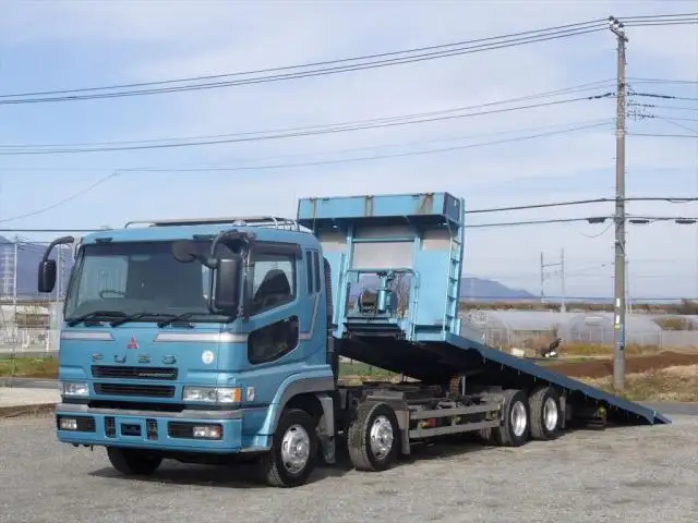 三菱 スーパーグレート 大型 車両重機運搬 ウインチ ベッド の中古トラック【車両No.119773】