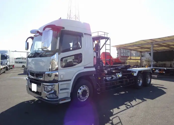 三菱 スーパーグレート 大型 アームロール ハイルーフ ツインホイスト の中古トラック【車両No.120195】
