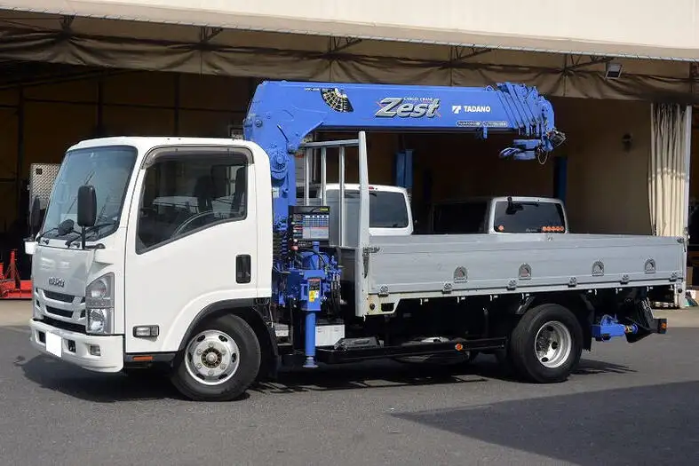 いすゞ エルフ 小型 クレーン付 アルミブロック 6段 の中古トラック【車両No.120500】
