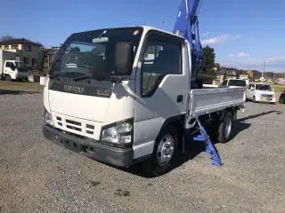 いすゞ エルフ 小型 クレーン付 横置簡易クレーン 床鉄板 の中古トラック【車両No.114207】