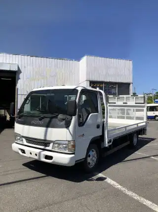 いすゞ エルフ 小型 平ボディ パワーゲート 床鉄板 の中古トラック【車両No.70290】