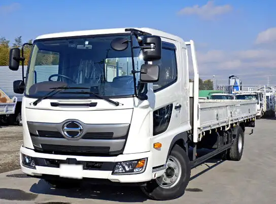 日野 レンジャー 中型/増トン 平ボディ 床鉄板 ベッド の中古トラック【車両No.120474】
