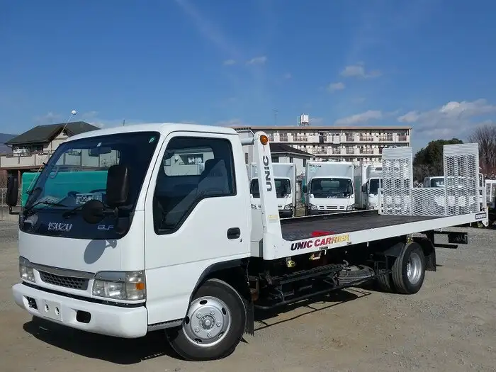 いすゞ エルフ 小型 車両重機運搬 ラジコン ウインチ の中古トラック【車両No.120842】