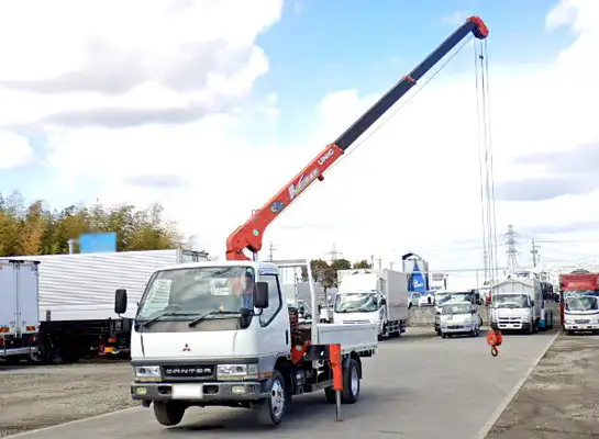 三菱 キャンター 小型 クレーン付 3段 フックイン の中古トラック【車両No.121028】
