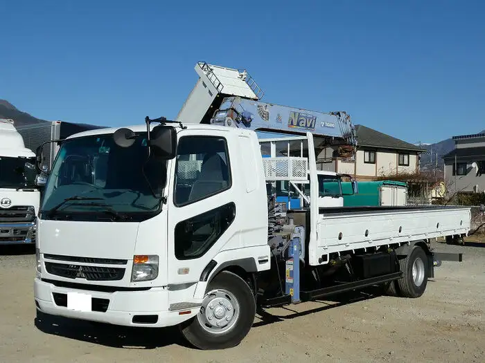 三菱 ファイター 中型/増トン クレーン付 床鉄板 6段 の中古トラック【車両No.121465】