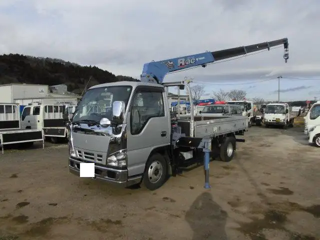 いすゞ エルフ 小型 クレーン付 4段 フックイン の中古トラック【車両No.122365】