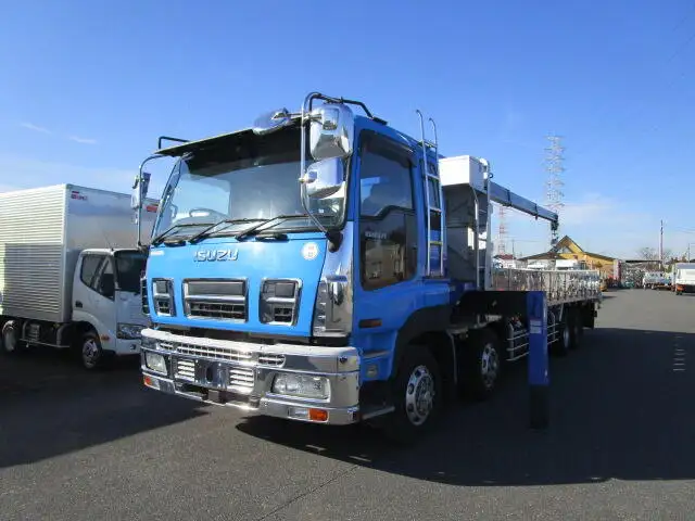 いすゞ ギガ 大型 クレーン付 床鉄板 4段 の中古トラック【車両No.122363】