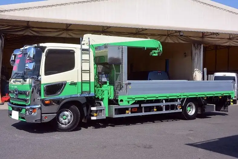 日野 レンジャー 中型/増トン クレーン付 床鉄板 アルミブロック の中古トラック【車両No.123085】