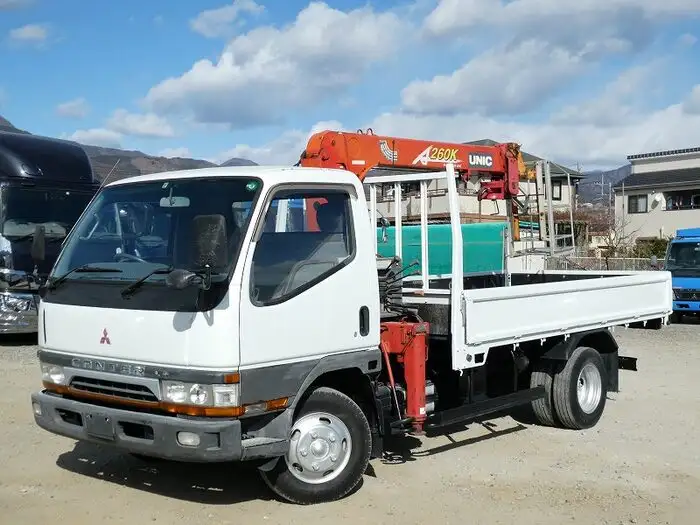 三菱 キャンター 小型 クレーン付 3段 ラジコン の中古トラック【車両No.123305】