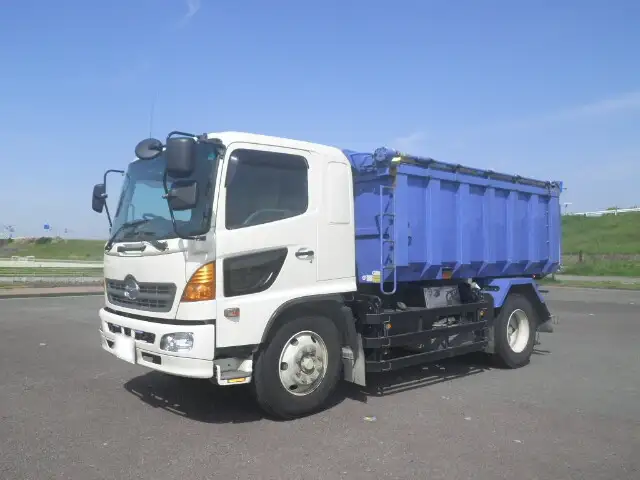 日野 レンジャー 中型/増トン ダンプ 土砂禁 天蓋付き の中古トラック【車両No.123349】