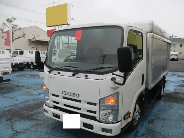 いすゞ エルフ 小型 アルミバン ボトルカー サイドドア の中古トラック【車両No.120758】