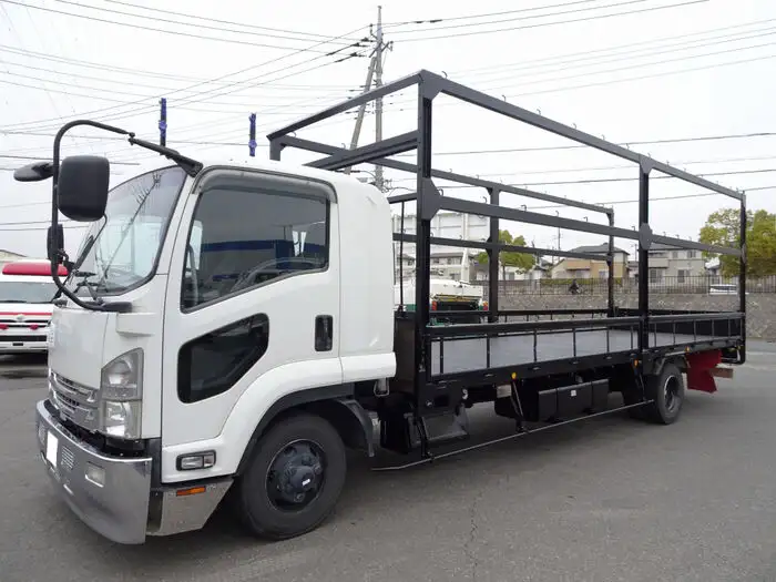 いすゞ フォワード 中型/増トン 平ボディ 床鉄板 ベッド の中古トラック【車両No.123062】