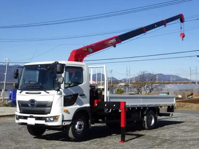 日野 レンジャー 中型/増トン クレーン付 4段 ラジコン の中古トラック【車両No.124042】