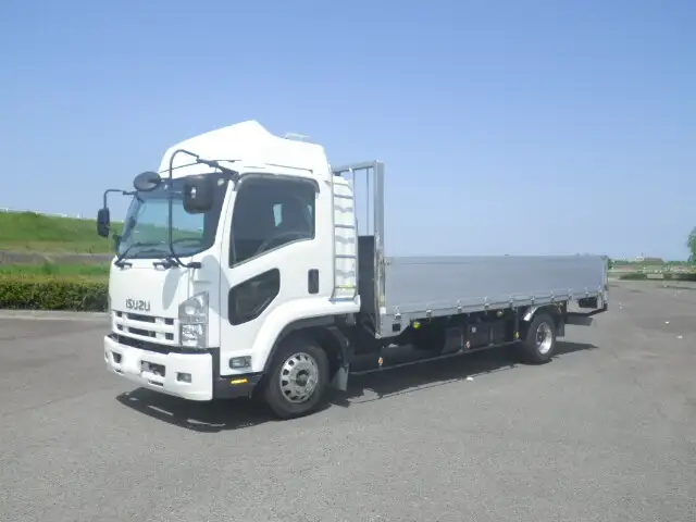 いすゞ フォワード 中型/増トン 平ボディ アルミブロック ベッド の中古トラック【車両No.124164】