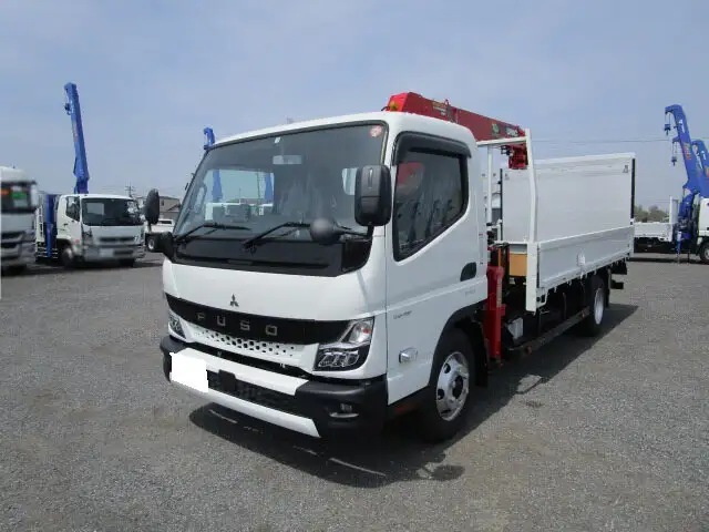 三菱 キャンター 小型 クレーン付 パワーゲート 床鉄板 の中古トラック【車両No.124503】