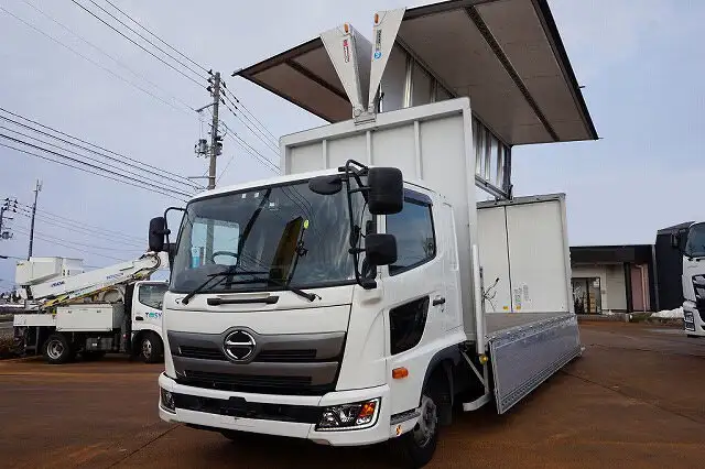 日野 レンジャー 中型/増トン ウイング パワーゲート ベッド の中古トラック【車両No.124074】
