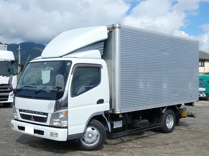三菱 キャンター 小型 アルミバン パワーゲート 3枚観音 の中古トラック【車両No.125043】