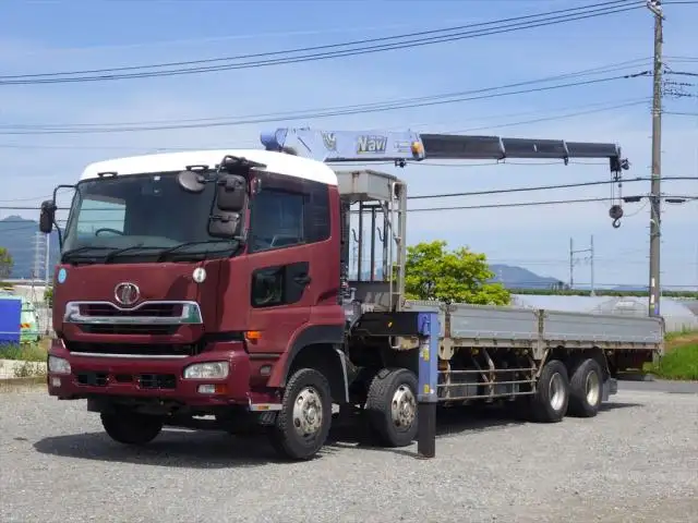 日産UD クオン 大型 クレーン付 床鉄板 アルミブロック の中古トラック【車両No.125129】