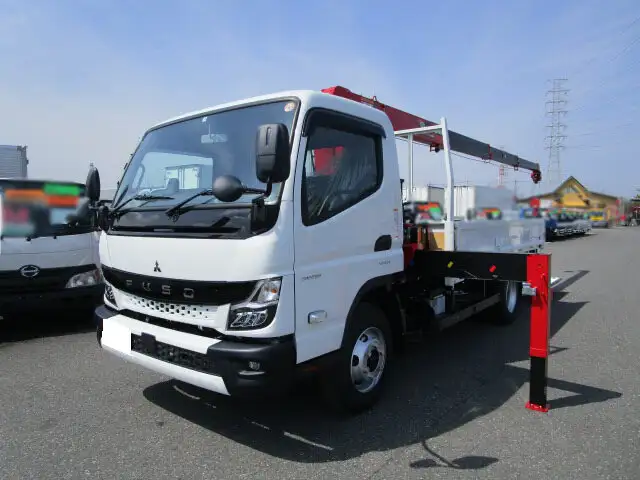 三菱 キャンター 小型 クレーン付 パワーゲート 4段 の中古トラック【車両No.124920】