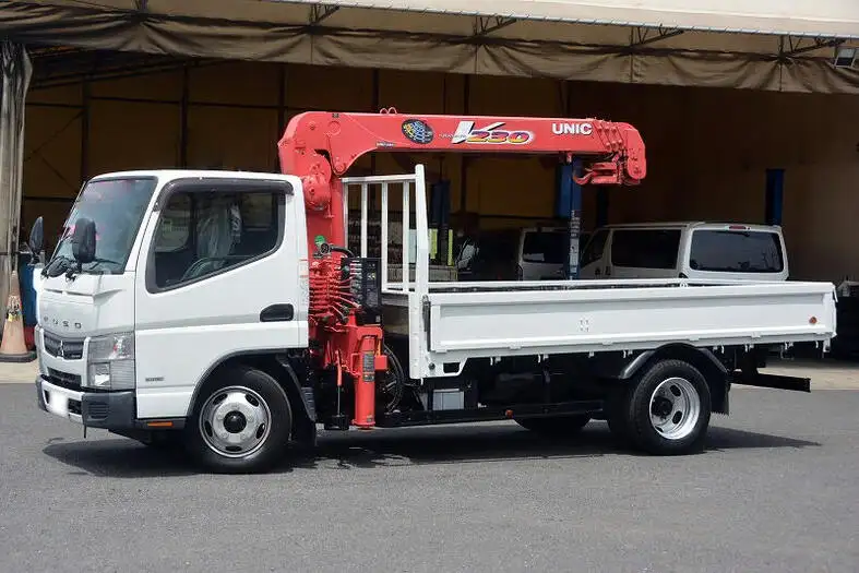 三菱 キャンター 小型 クレーン付 4段 フックイン の中古トラック【車両No.125697】