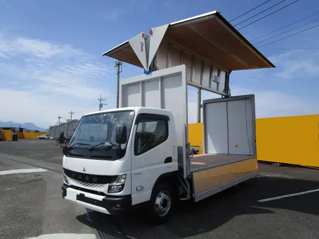 三菱 キャンター 小型 ウイング パワーゲート 2RG-FEB80 の中古トラック【車両No.126361】