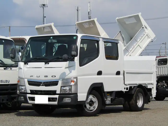 三菱 キャンター 小型 平ボディ Wキャブ パワーゲート の中古トラック【車両No.126756】