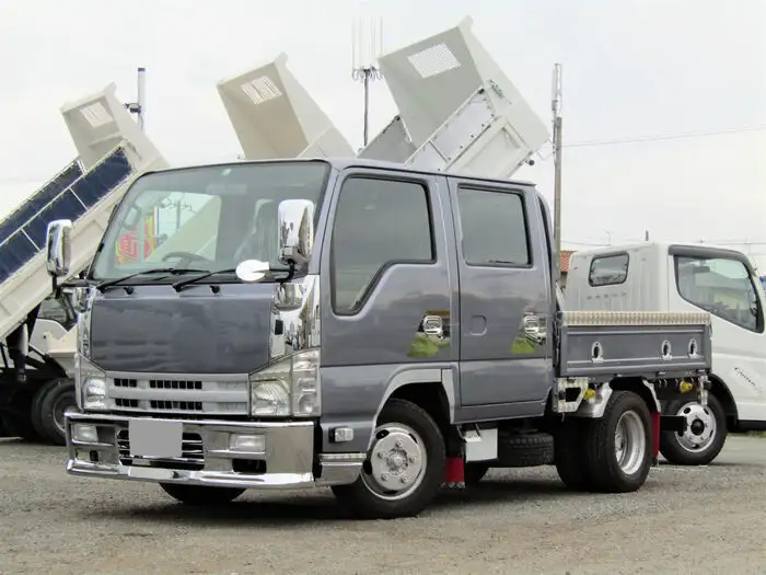いすゞ エルフ 小型 平ボディ Wキャブ BKG-NJR85A の中古トラック【車両No.127607】