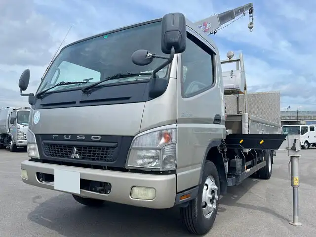 三菱 キャンター 小型 クレーン付 パワーゲート 床鉄板 の中古トラック【車両No.127651】