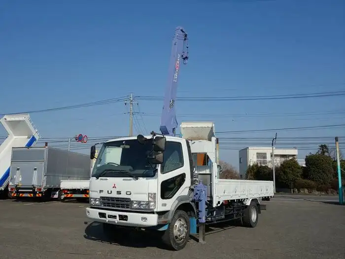 三菱 ファイター 中型/増トン クレーン付 床鉄板 4段 の中古トラック【車両No.127617】