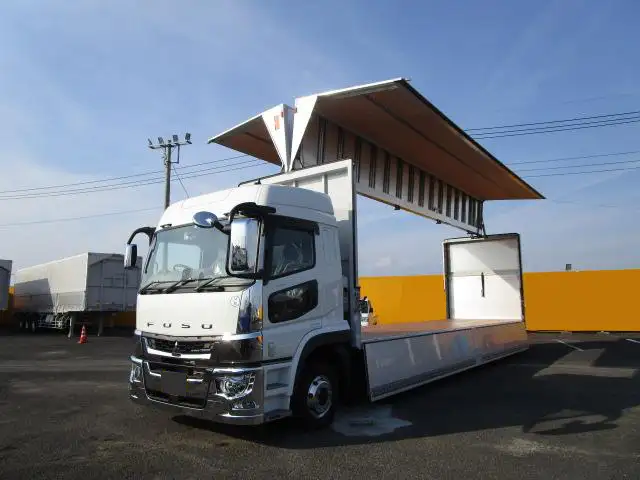 三菱 スーパーグレート 大型 ウイング パワーゲート ハイルーフ の中古トラック【車両No.128282】