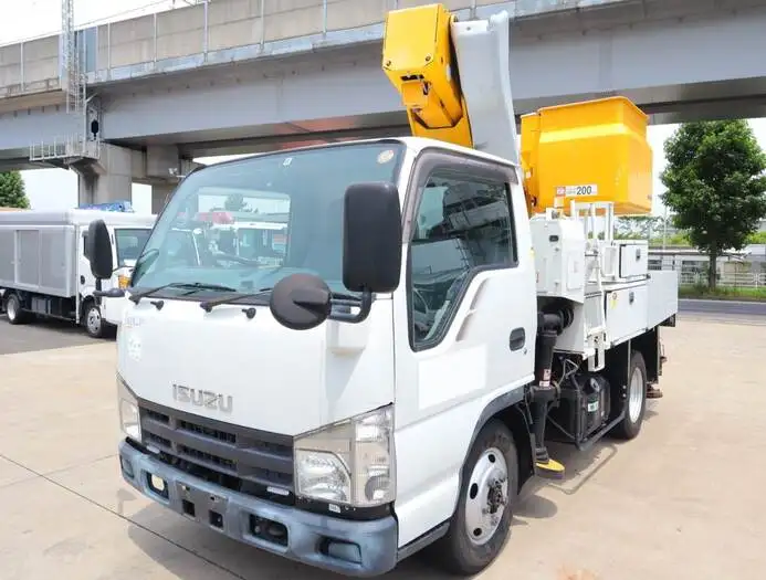 いすゞ エルフ 小型 高所・建柱車 高所作業車 電工仕様 の中古トラック【車両No.128348】