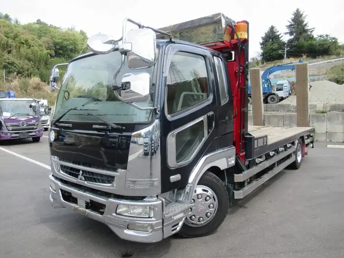 三菱 ファイター 中型/増トン 車両重機運搬 ウインチ ベッド の中古トラック【車両No.128361】