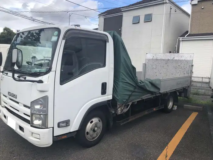 いすゞ エルフ 小型 平ボディ パワーゲート BKG-NNR85AR の中古トラック【車両No.128583】