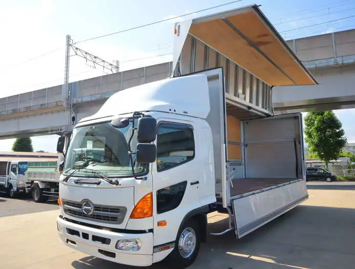 日野 レンジャー 中型/増トン ウイング パワーゲート ベッド の中古トラック【車両No.128422】