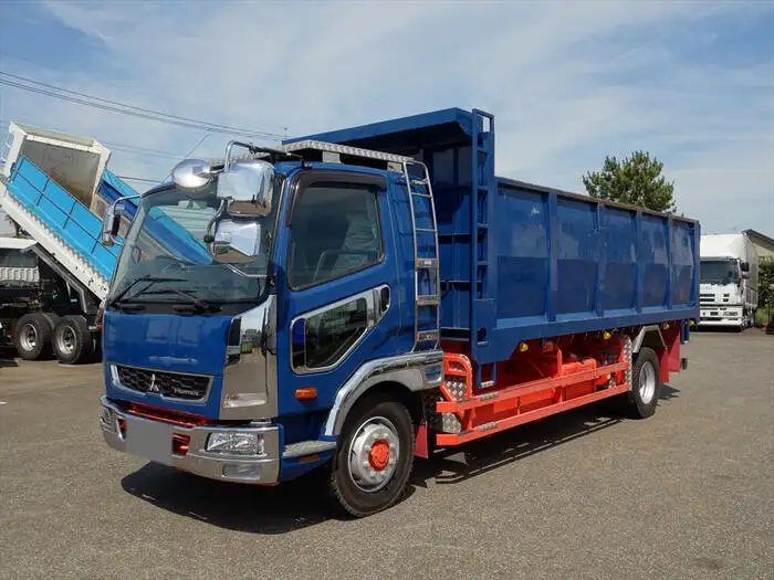 三菱 ファイター 中型/増トン ダンプ 土砂禁 ベッド の中古トラック【車両No.128159】
