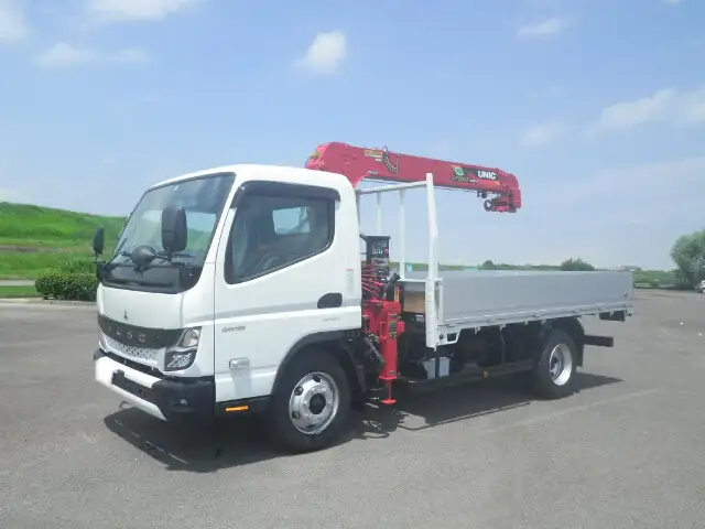 三菱 キャンター 小型 クレーン付 アルミブロック 4段 の中古トラック【車両No.128903】