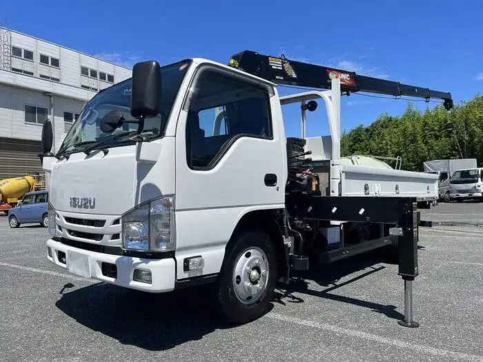 いすゞ エルフ 小型 クレーン付 4段 ラジコン の中古トラック【車両No.129125】