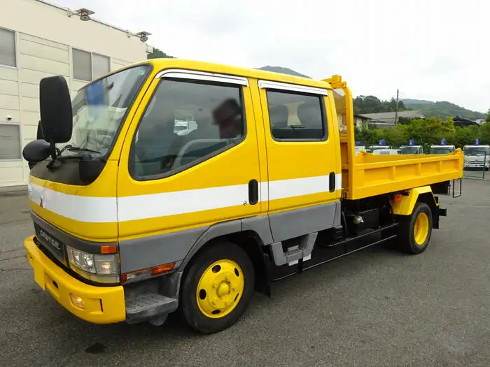 三菱 キャンター 小型 ダンプ 土砂禁 Wキャブ の中古トラック【車両No.129381】