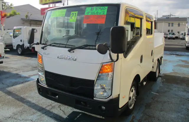 いすゞ エルフ 小型 平ボディ Wキャブ パワーゲート の中古トラック【車両No.126720】