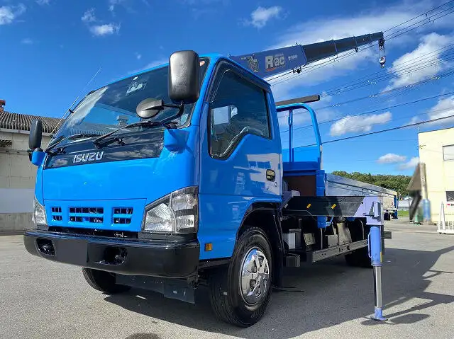 いすゞ エルフ 小型 クレーン付 5段 ラジコン の中古トラック【車両No.129536】